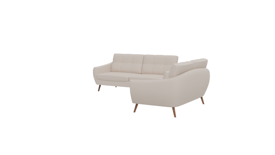 Elegant Modern Sofa Set 3D Model - Professional 3D Model Render 12