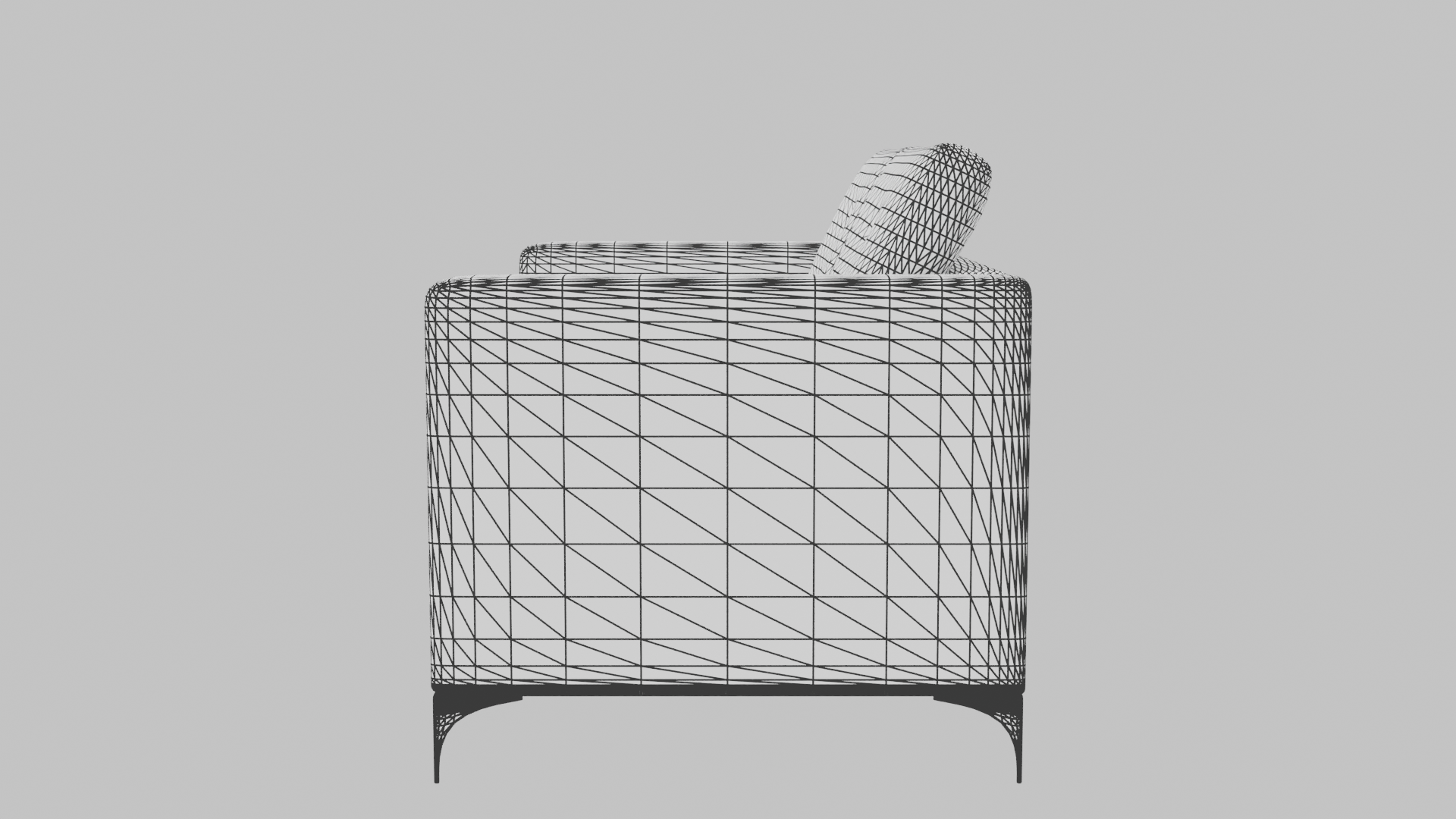 Contemporary Two-Seater Sofa Model - Professional 3D Model Render 13