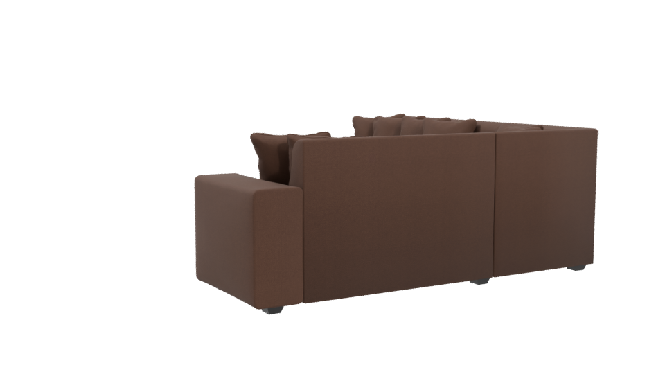 Stylish L-Shaped Sofa 3D Model - Professional 3D Model Render 4