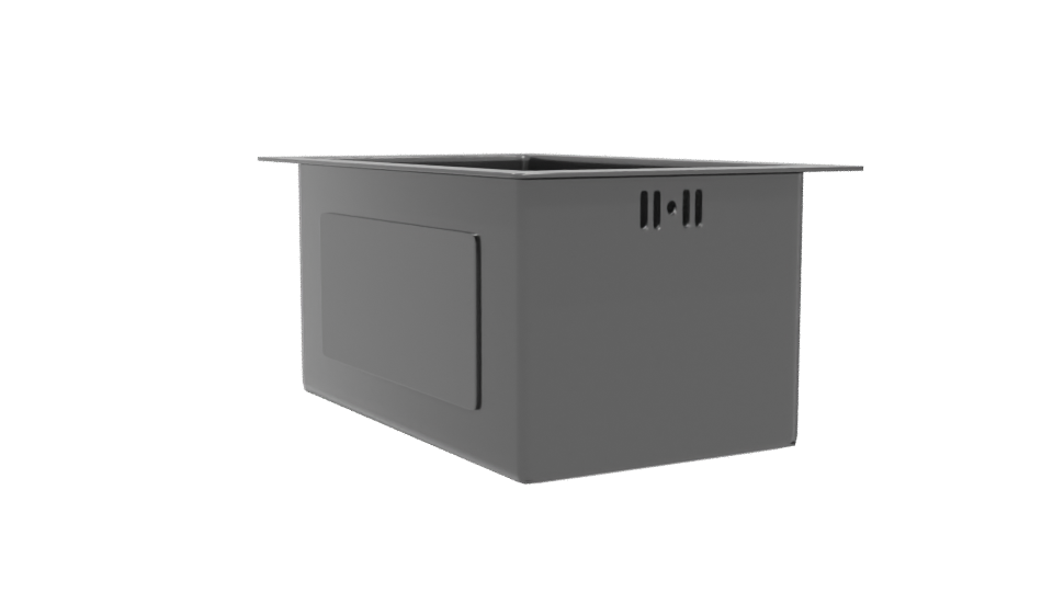 Stylish Modern Square Planter 3D Model - Professional 3D Model Render 4