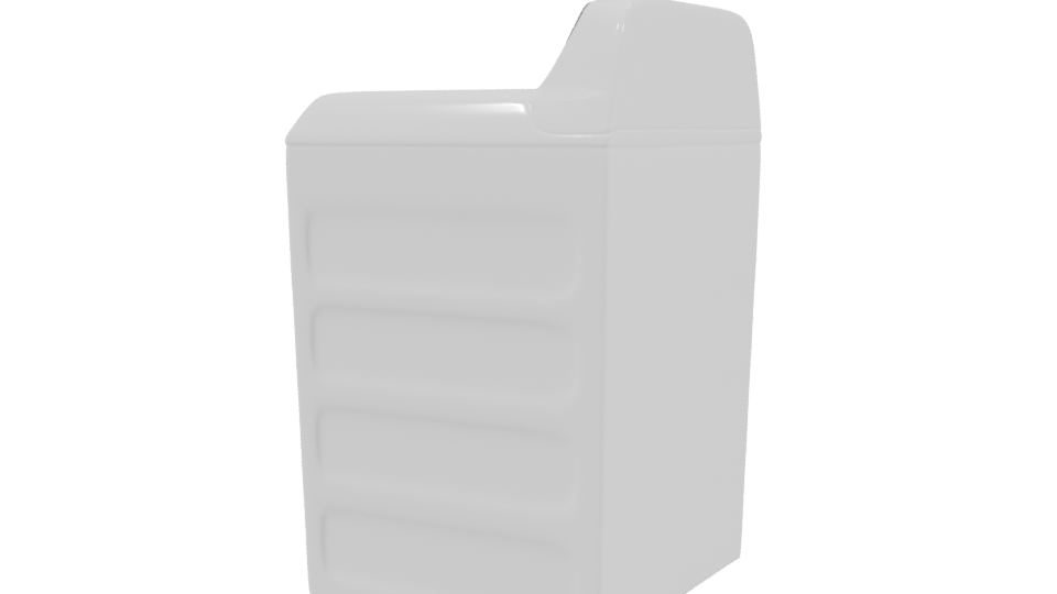 Top-Loading Washing Machine 3D - Professional 3D Model Render 3