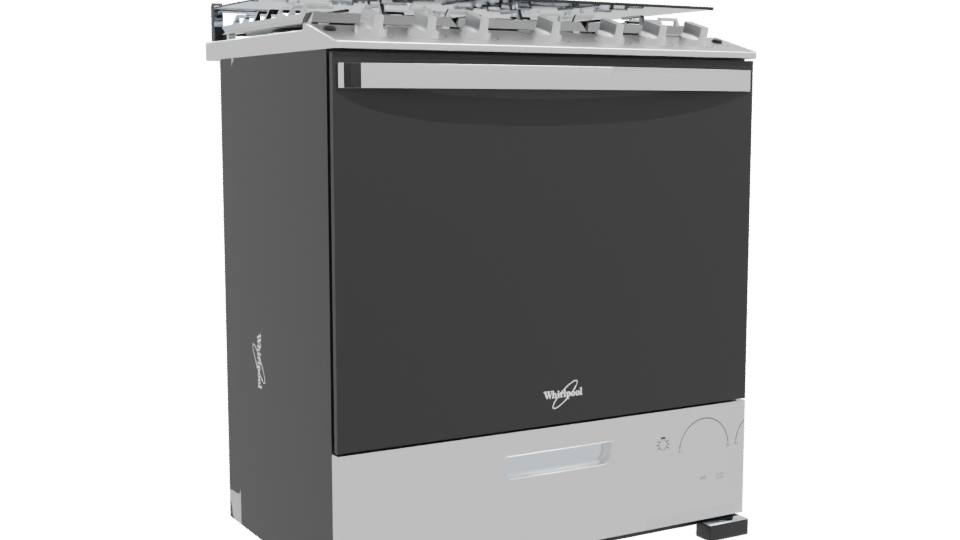 Sleek Modern Gas Range 3D Model - Professional 3D Model Render 10