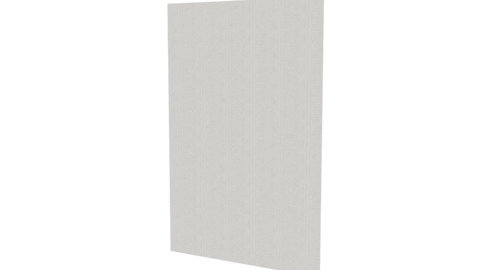 Minimalist White Vertical Panel 3D Model - Professional 3D Model Render 6