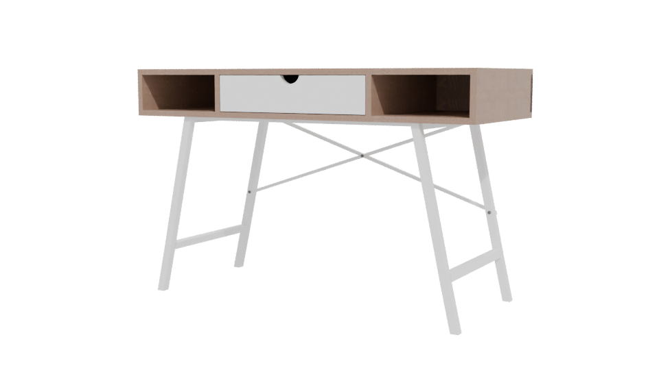 Stylish Minimalist Desk Model - Professional 3D Model Render 12