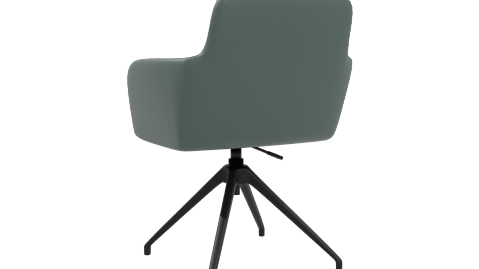 Stylish Modern Swivel Armchair 3D Model - Professional 3D Model Render 4