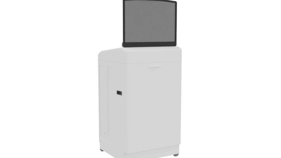 Modern Household Washing Machine 3D - Professional 3D Model Render 4