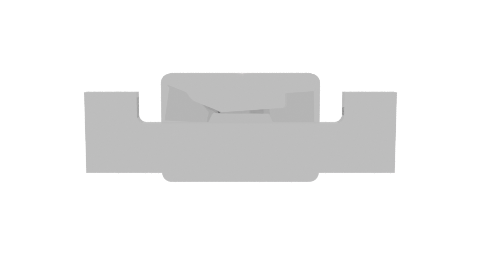 Stylized Metal Clip Holder Model - Professional 3D Model Render 11