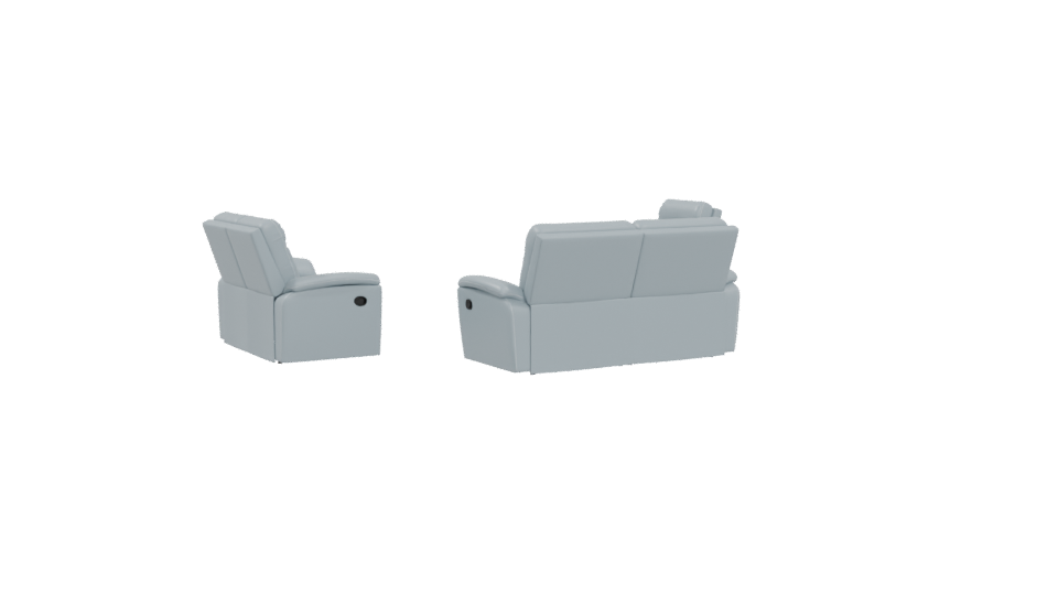 Reclining Sofa Set 3D Model - Professional 3D Model Render 4