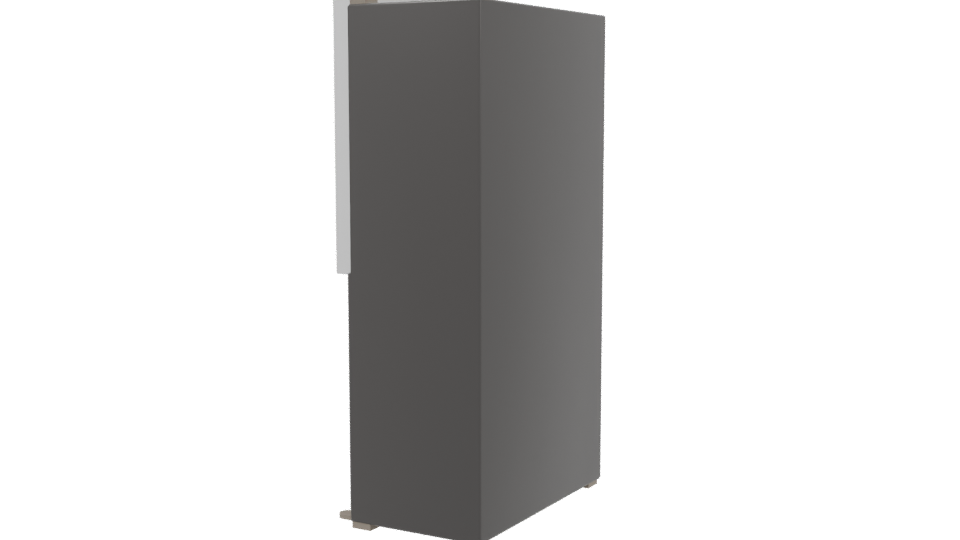 Sleek Modern Refrigerator 3D - Professional 3D Model Render 3