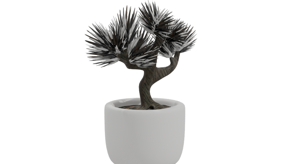 Stylized Bonsai Tree Model 3D - Professional 3D Model Render 10