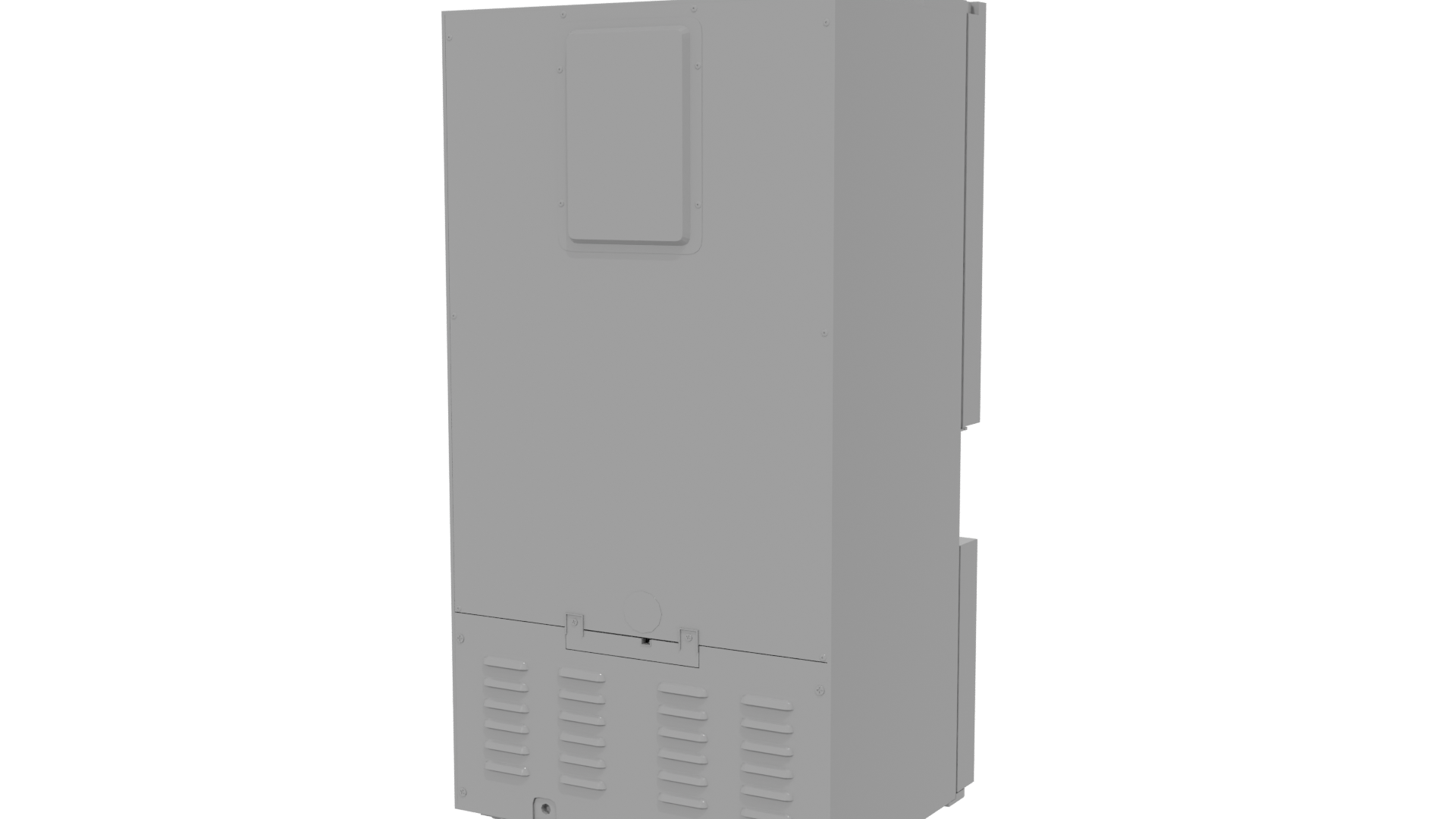 Stylish Black Refrigerator Model - Professional 3D Model Render 6