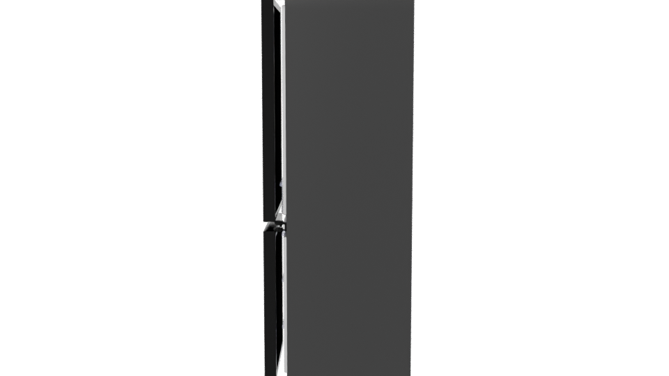 LG Bottom Freezer Refrigerator Model - Professional 3D Model Render 2