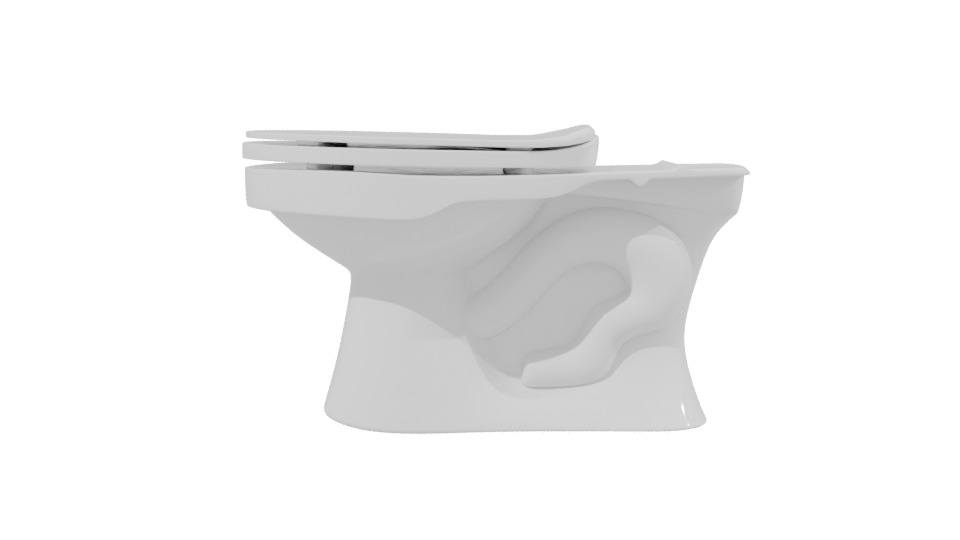 Contemporary Toilet Model 3D - Professional 3D Model Render 2