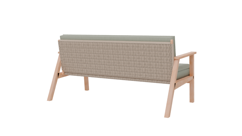 Stylish Minimalist Sofa Model - Professional 3D Model Render 6