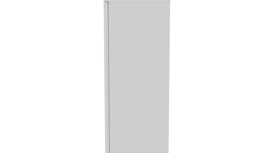 Compact Vertical Freezer Model - Professional 3D Model Render 2