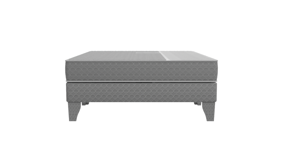 Stylish Modern Mattress with Wooden Legs 3D Model - Professional 3D Model Render 11