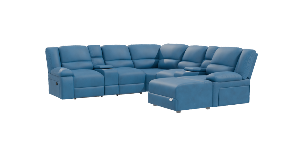 Contemporary Sectional Sofa 3D Model - Professional 3D Model Render 10