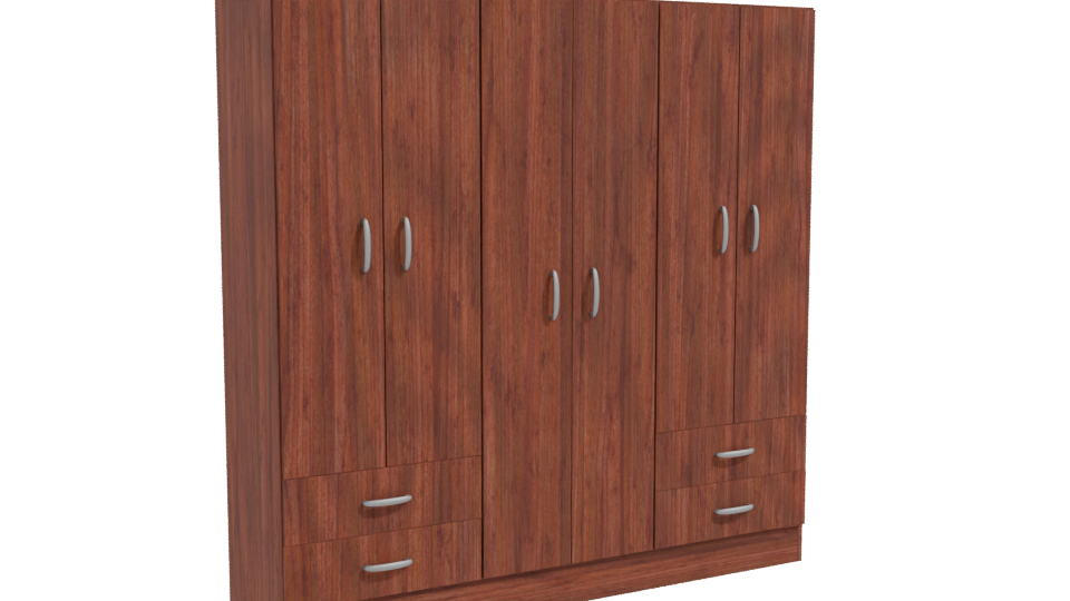 Closet Maipo 6 Doors 3D Model - Professional 3D Model Render 10