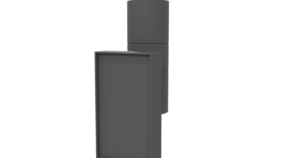 Sleek Modern Wall Light Fixture 3D Model - Professional 3D Model Render 6