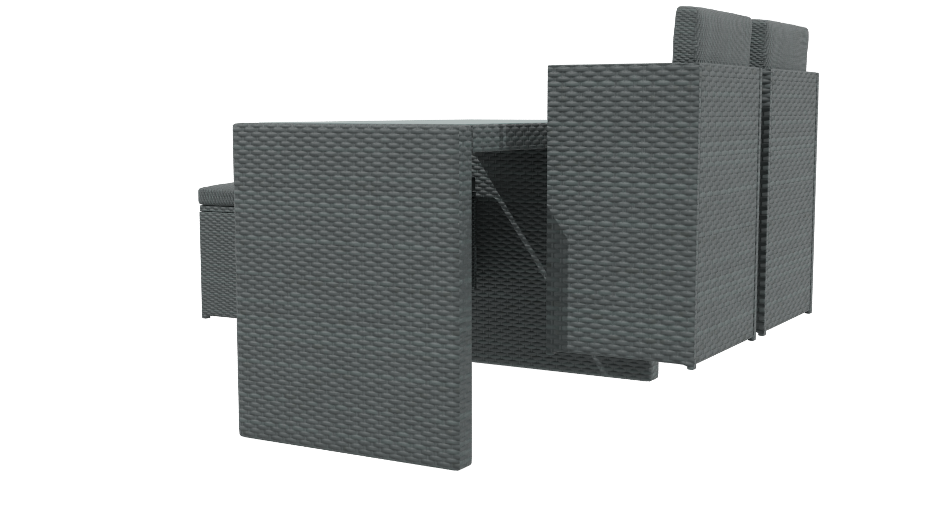 Stylish Outdoor Dining Set 3D - Professional 3D Model Render 3