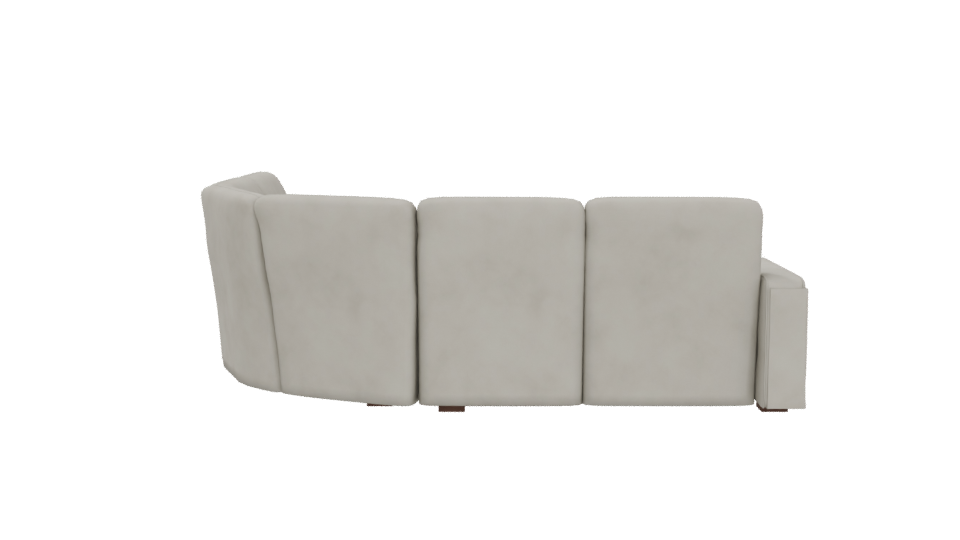 Modern Curved Sofa 3D Model - Professional 3D Model Render 5