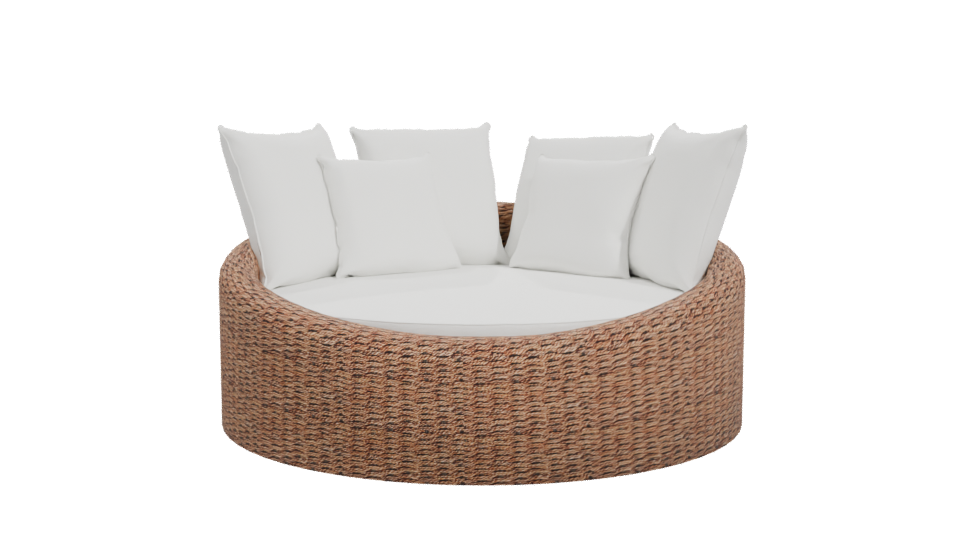 Stylish Outdoor Daybed Model - Professional 3D Model Render 11