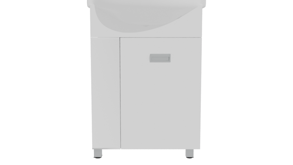 Sleek Modern Kitchen Sink Unit 3D Model - Professional 3D Model Render 11