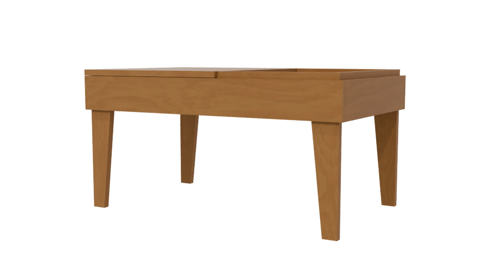 Stylish Modern Coffee Table 3D - Professional 3D Model Render 6
