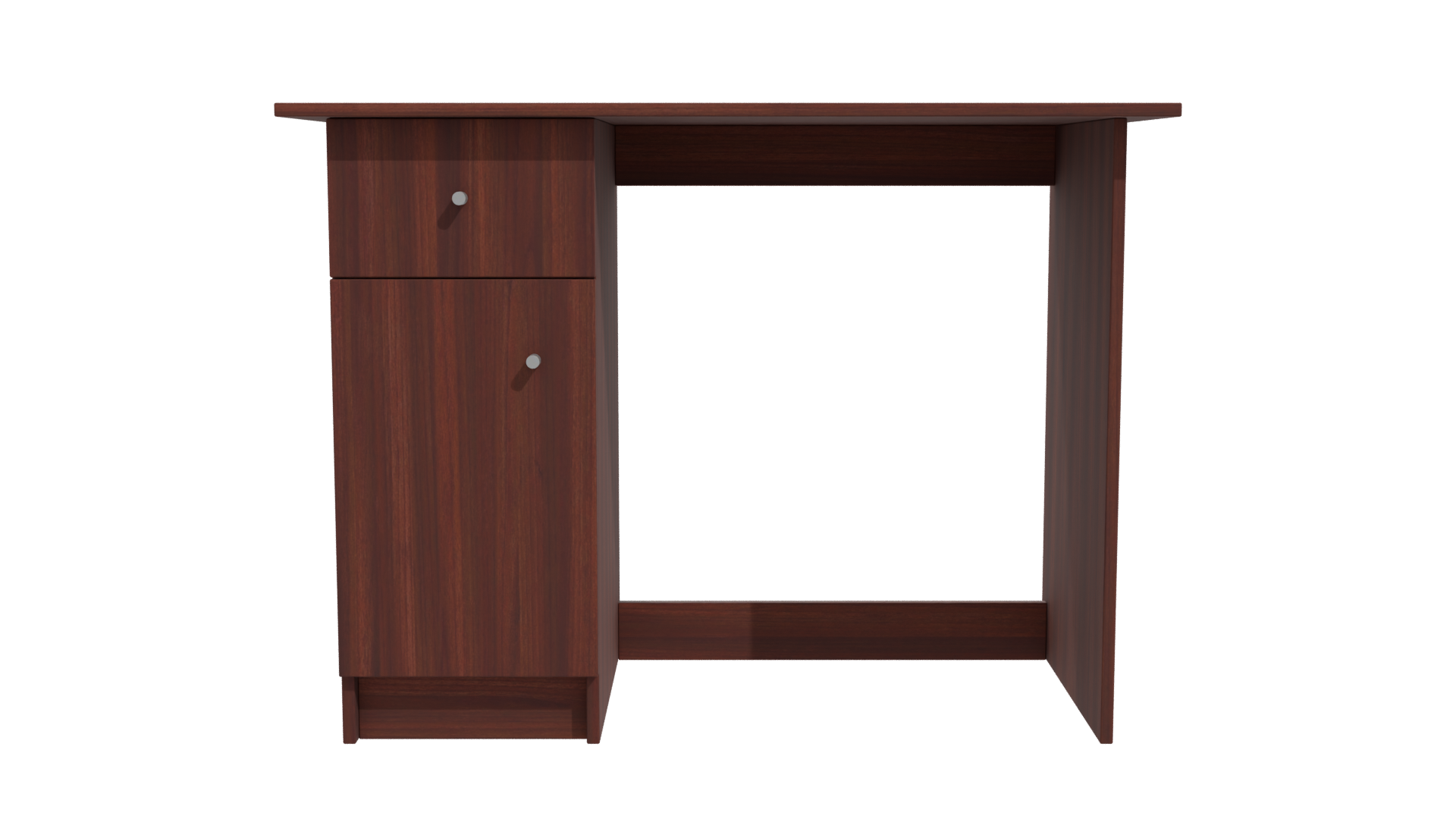 Modern Wooden Office Desk 3D - Professional 3D Model Render 20