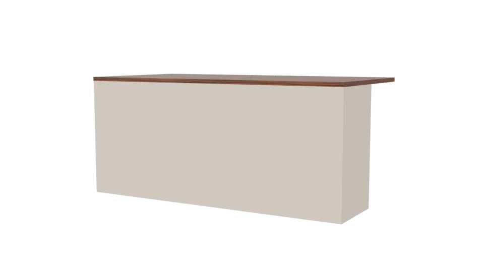 Stylish Minimalist Wooden Table 3D Model - Professional 3D Model Render 6