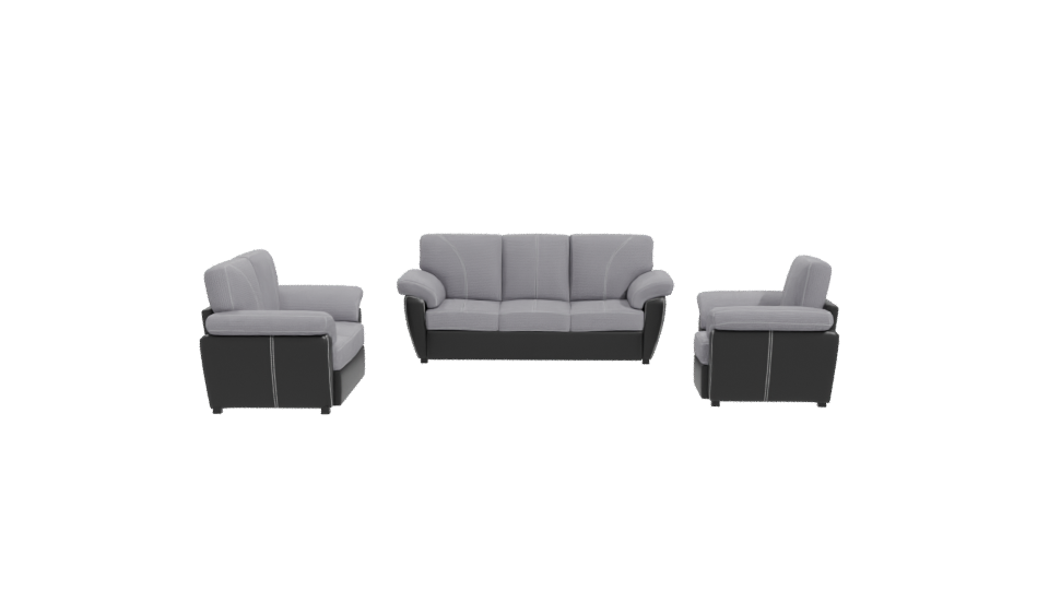 Stylish Fabric Sofa Set 3D - Professional 3D Model Render 11