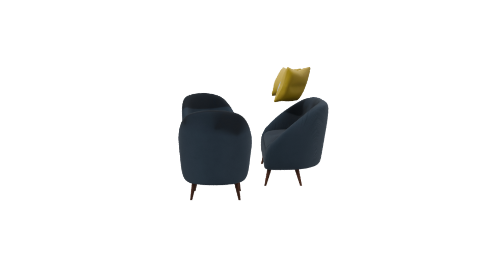 Stylish Modern Sofa Set 3D - Professional 3D Model Render 2