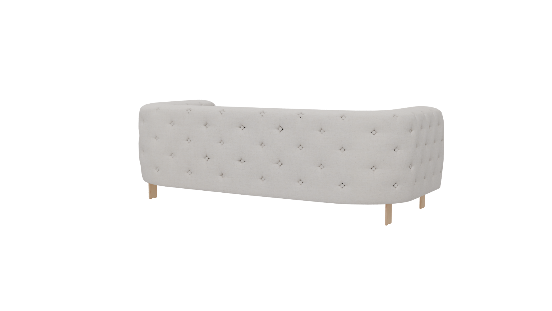 Elegant White Sofa 3D Model - Professional 3D Model Render 6