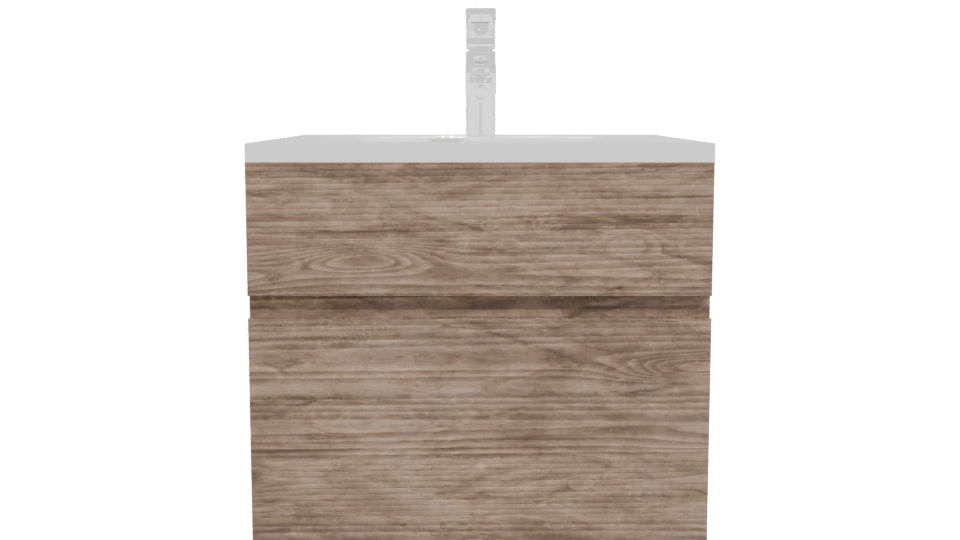 Stylish Wooden Sink Vanity 3D - Professional 3D Model Render 11