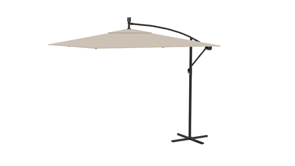 Stylish Outdoor Umbrella 3D Model - Professional 3D Model Render 4