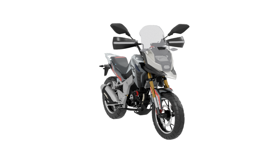 Sporty Adventure Motorcycle 3D - Professional 3D Model Render 13