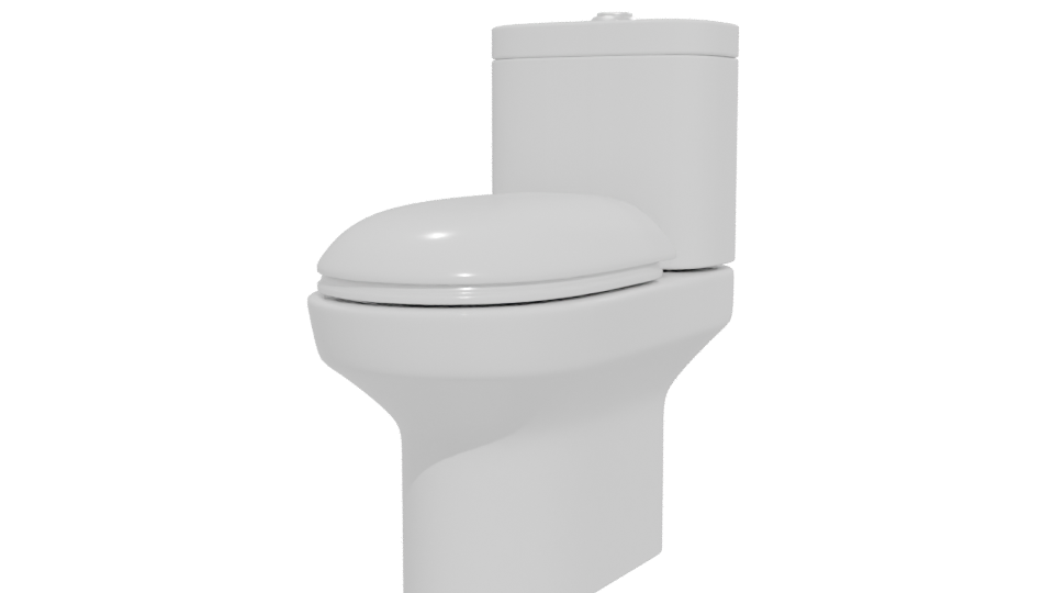 Sleek Modern Bathroom Toilet 3D Model - Professional 3D Model Render 12