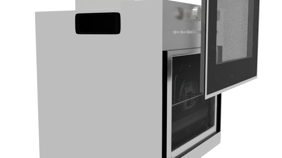 Sleek Built-In Electric Oven 3D Model - Professional 3D Model Render 9