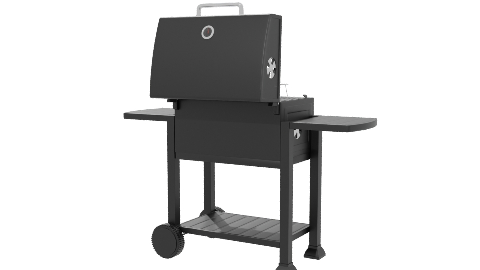 Portable Charcoal Grill 3D Model - Professional 3D Model Render 6
