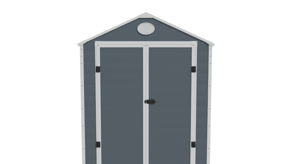 Stylized Garden Storage Shed 3D - Professional 3D Model Render 11