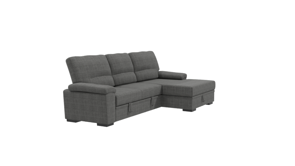 Modern L-Shaped Sofa 3D Model - Professional 3D Model Render 9