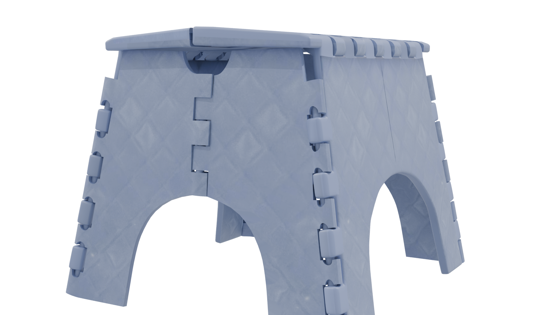 Compact Step Stool 3D Model - Professional 3D Model Render 9