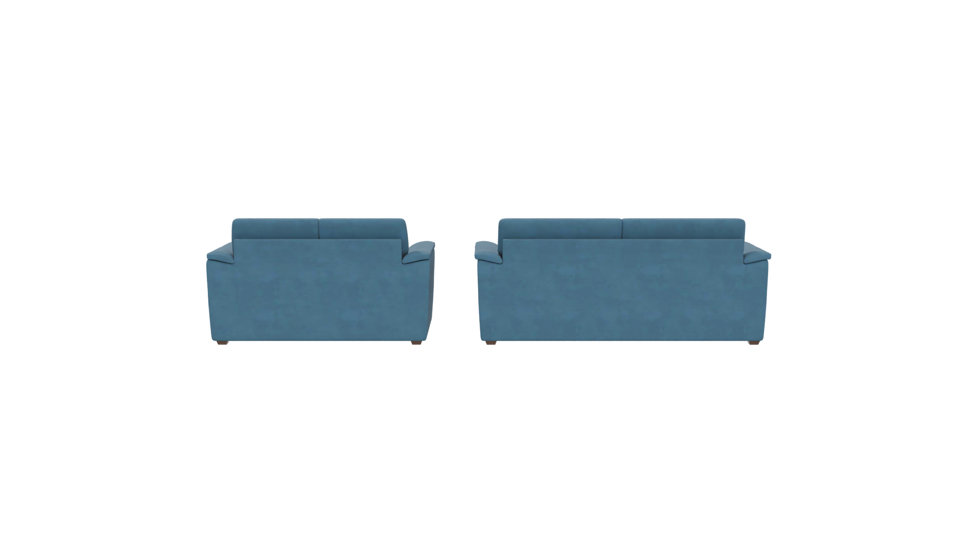 Stylish Blue Sofa Set 3D Model - Professional 3D Model Render 20