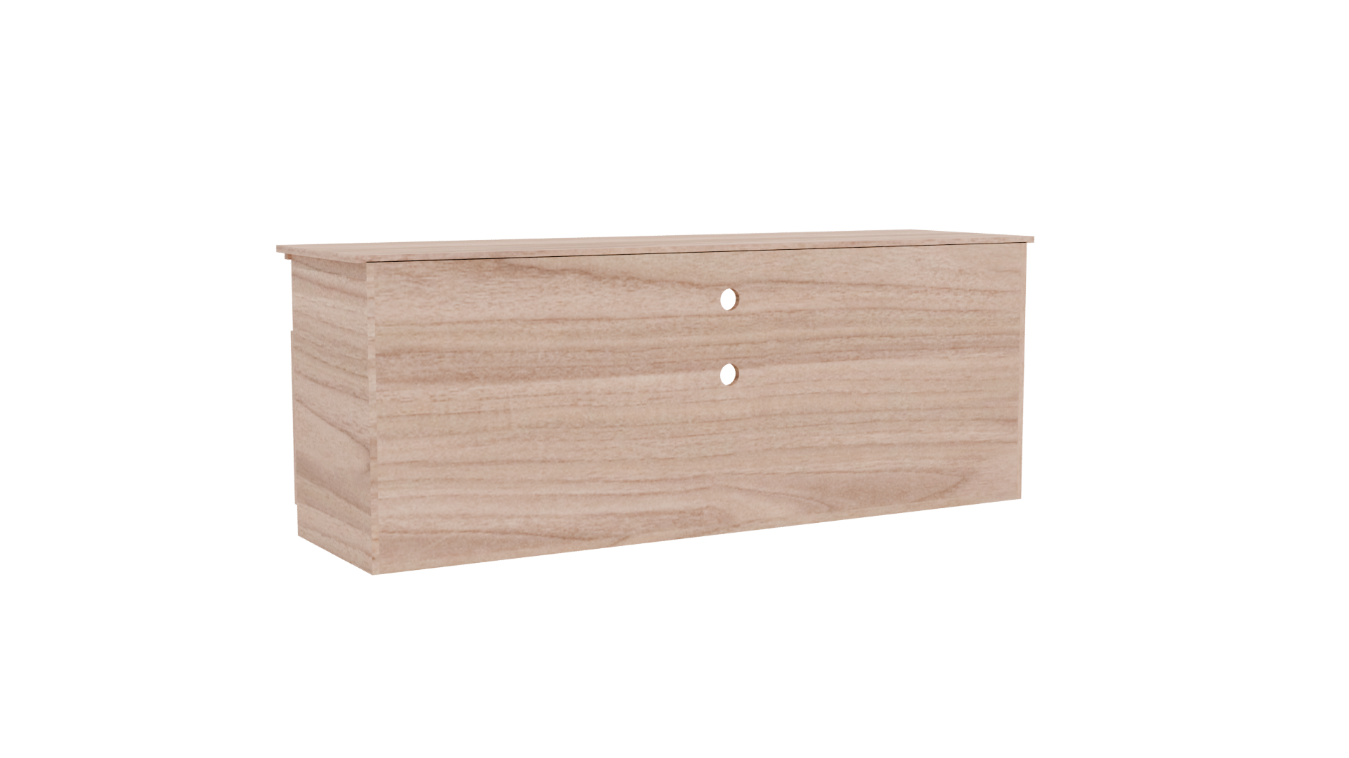 Contemporary Wooden TV Stand Model - Professional 3D Model Render 4