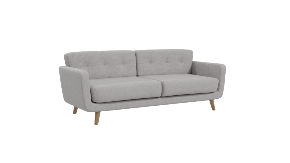 Contemporary Grey Sofa 3D Model - Professional 3D Model Render 10