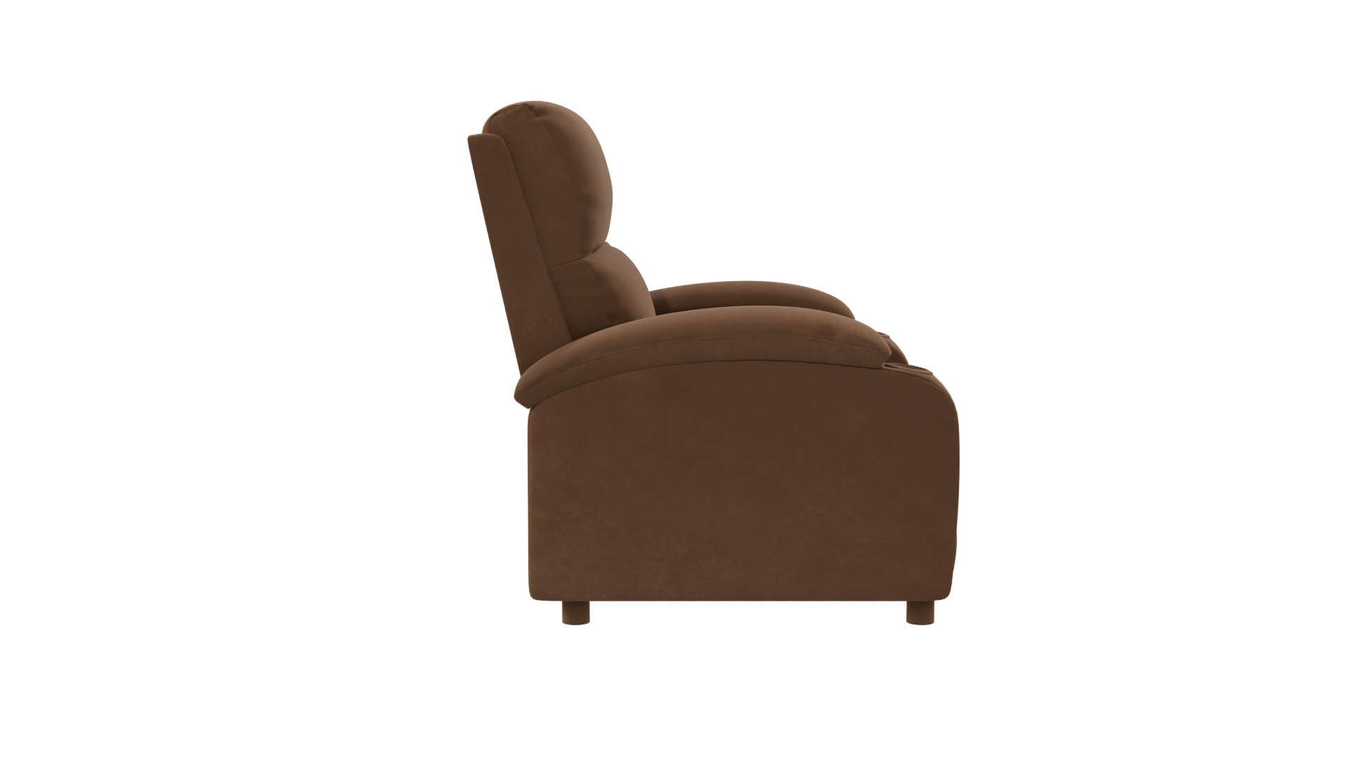 Stylish Brown Recliner Chair 3D - Professional 3D Model Render 8