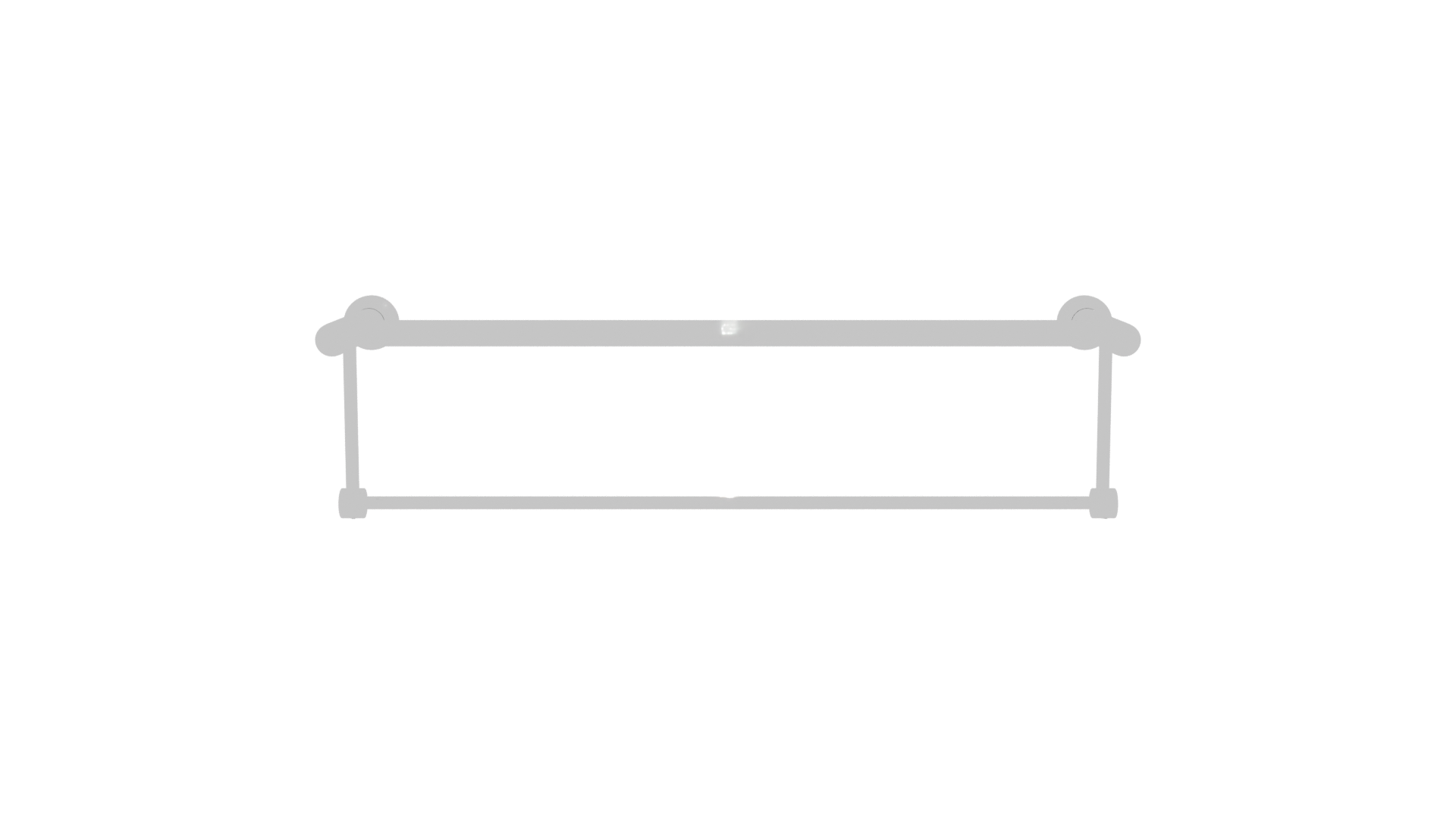 Stylish Metal Towel Rack 3D - Professional 3D Model Render 23