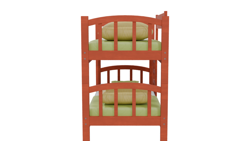 Stylish Bunk Bed 3D Model - Professional 3D Model Render 5