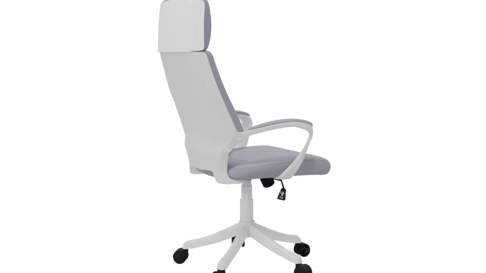 Elegant Ergonomic Office Chair 3D Model - Professional 3D Model Render 7