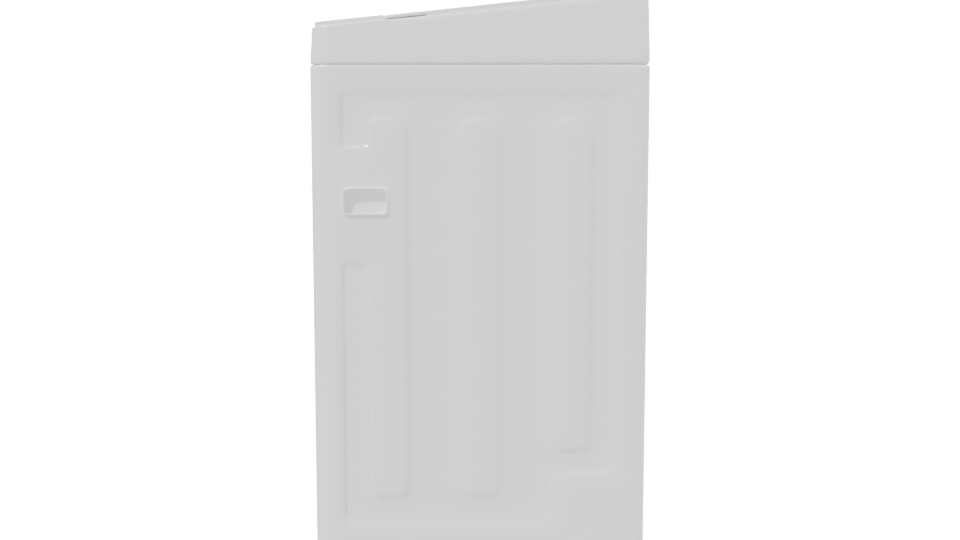 Compact Top-Load Washing Machine 3D - Professional 3D Model Render 2
